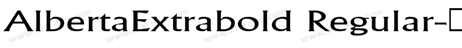 AlbertaExtrabold Regular字体转换